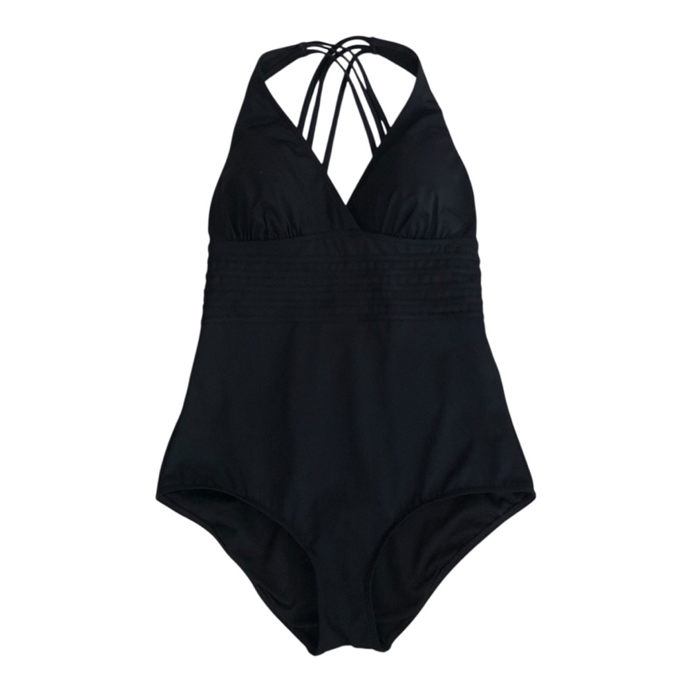 Seekers Essentials Australia Women’s Black One Piece Bathing Suit Size 14